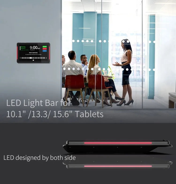 10.1inch Lcd Touch Screen Conference System Capacitive Touch Android Tablet with LED Light Bar