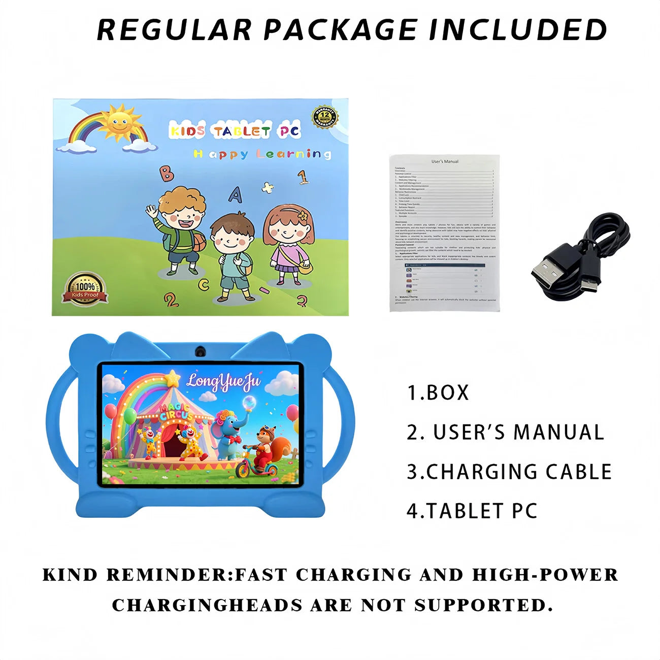 Latest generation 7-inch Android tablet, educational and entertainment all-in-one machine, equipped with IWAWA, parental control