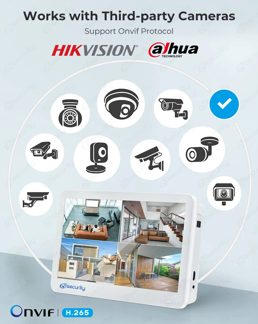 8CH 4K POE NVR With 12" LCD Monitor H.265 Onvif CCTV PoE Network Video Recorder Power Over Ethernet Xmeye 8MP NVR for IP Cameras