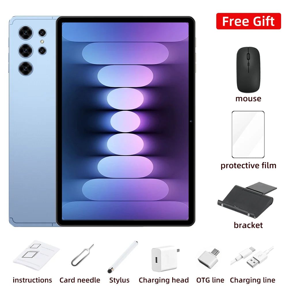 2025 NEW Pad S25 Ultra Original Global Version 10.1inch Tablet PC Android 15 Snapdragon8 22GB 2TB Dual SIM WIFI 5G GPS WIFI Kids