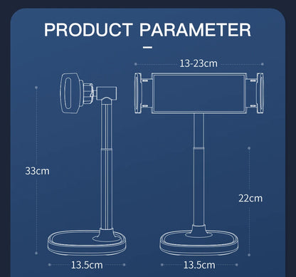 Tablet Stand Portable Aluminum Alloy Phone Tablet Holder for Ipad Phone Stand Adjustable