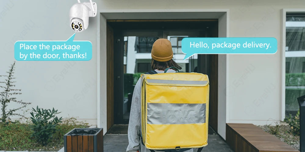 ICsee Security Camera 8MP 5MP WIFI Outdoor 4X Zoom Auto Tracking Security Protection Monitor Smart Home CCTV Video Surveillance