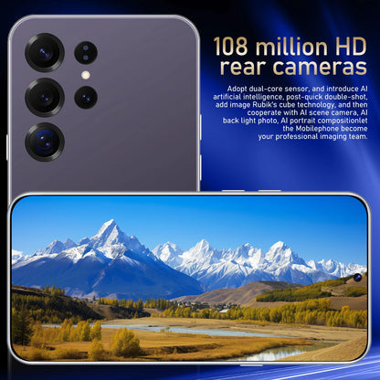 2026 NEW S26 Ultra Original 7.3HD Cheap Intelligent 5G Dual Card Dual Standby Android 14 System Global Version 7800mAh Battery