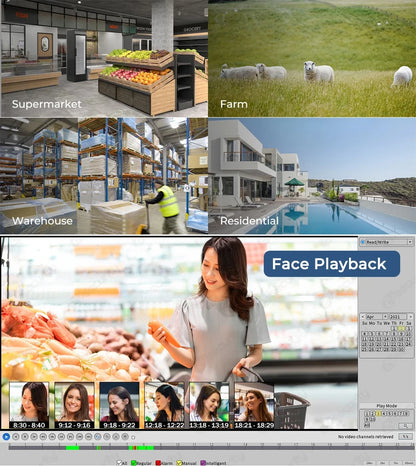 8CH 4K POE NVR With 12" LCD Monitor H.265 Onvif CCTV PoE Network Video Recorder Power Over Ethernet Xmeye 8MP NVR for IP Cameras