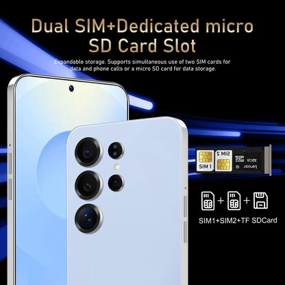 2026 NEW S26 Ultra Original 7.3HD Cheap Intelligent 5G Dual Card Dual Standby Android 14 System Global Version 7800mAh Battery