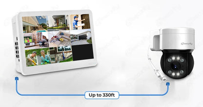 8CH 4K POE NVR With 12" LCD Monitor H.265 Onvif CCTV PoE Network Video Recorder Power Over Ethernet Xmeye 8MP NVR for IP Cameras