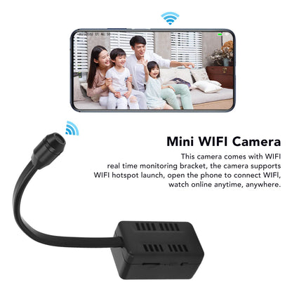 Mini WIFI Camera, HD 1080P X7 Mini WIFI Camera Surveillance Camera with Small Adjustable Snake Lens for Photo Video