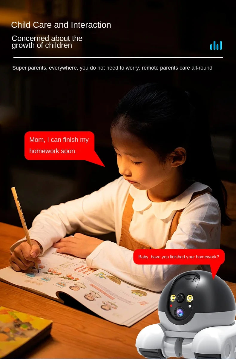 Pet Surveillance Camera | 360° Robot Camera,Baby Pet Camera, Bidirectional Dialogue,Motion Detection,Dog/Cat/Baby/Elderly