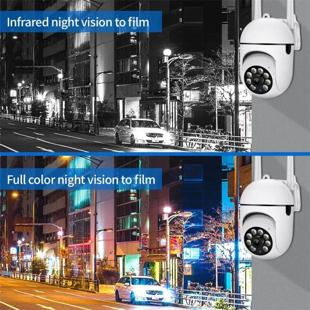 Wifi Surveillance Camera 8MP Wireless Security PTZ IP Camera HD Color Night Vision AI Human Tracking CCTV Camera 4X Digital Zoom