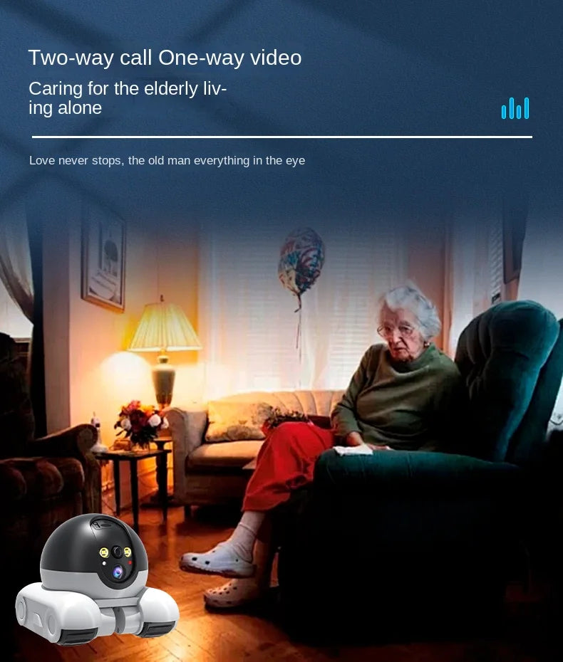 Pet Surveillance Camera | 360° Robot Camera,Baby Pet Camera, Bidirectional Dialogue,Motion Detection,Dog/Cat/Baby/Elderly