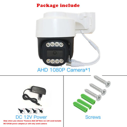 CCTV Outdoor Smart Home Security Protection PTZ Coaxial Camera 1080P 2.0MP Pan and Tilt  Control For house surveillance cameras