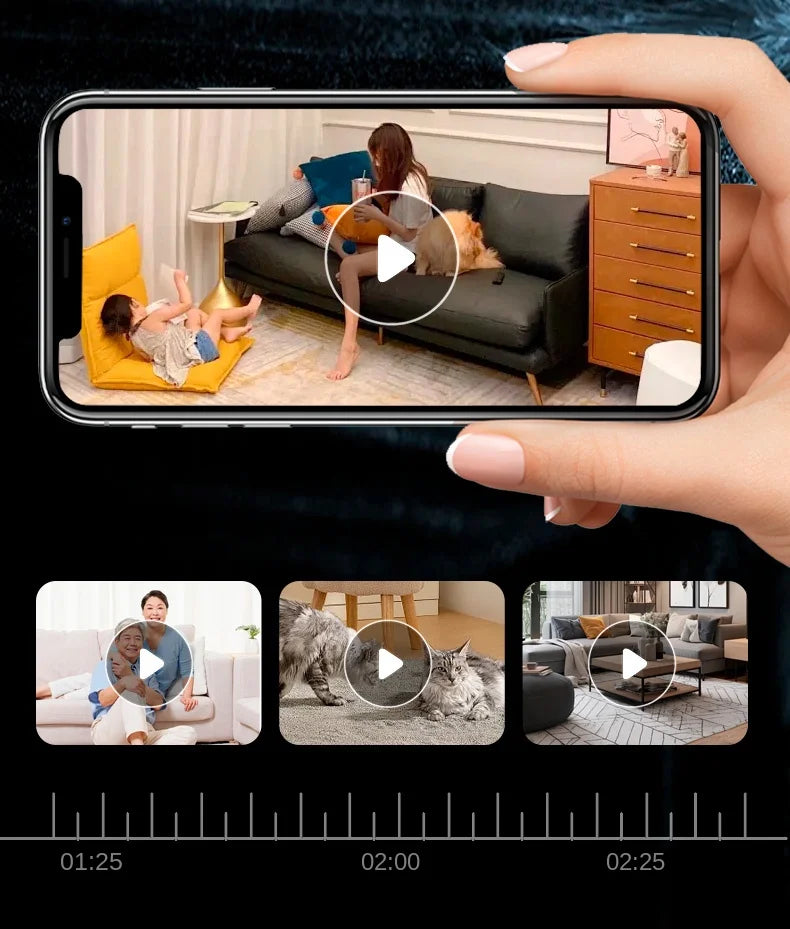 Pet Surveillance Camera | 360° Robot Camera,Baby Pet Camera, Bidirectional Dialogue,Motion Detection,Dog/Cat/Baby/Elderly