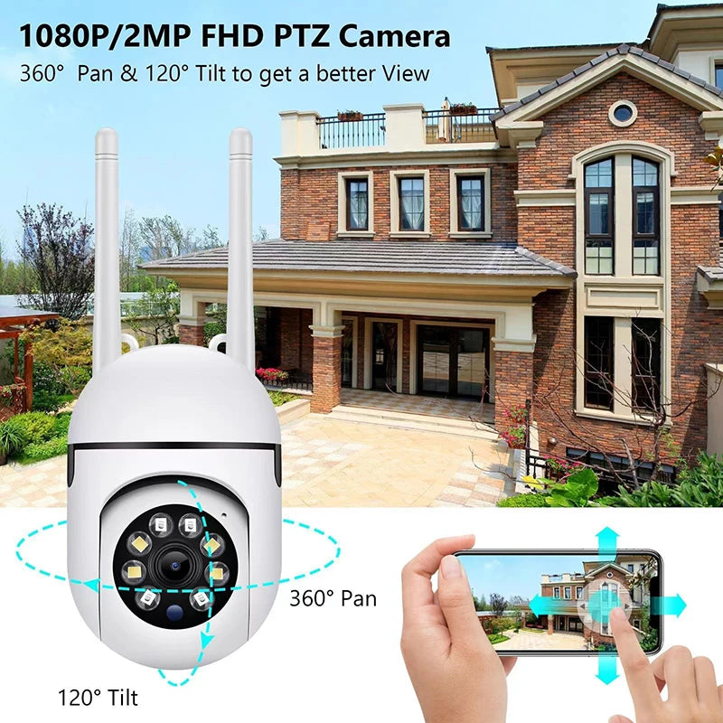 Xiaomi Wireless Security Surveillance PTZ Camera Wifi IP Outdoor 4X Zoom Cameras AI Human Tracking Two-way Audio HD Night Cam