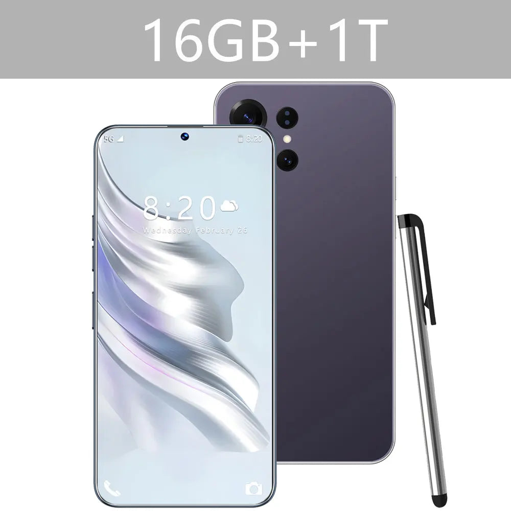 NEW S26 Ultra HOT Original 7.3inch Intelligent 5G Dual Card Dual Standby Android 14 System Cheap Global Version 7800mAh Battery