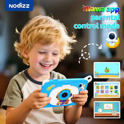 7 Inch New Kids Tablet PC 5G WiFi Quad Core 4GB RAM 128GB ROM Android 15 for Children Gifts 3200mAh Educational Learning Tablets