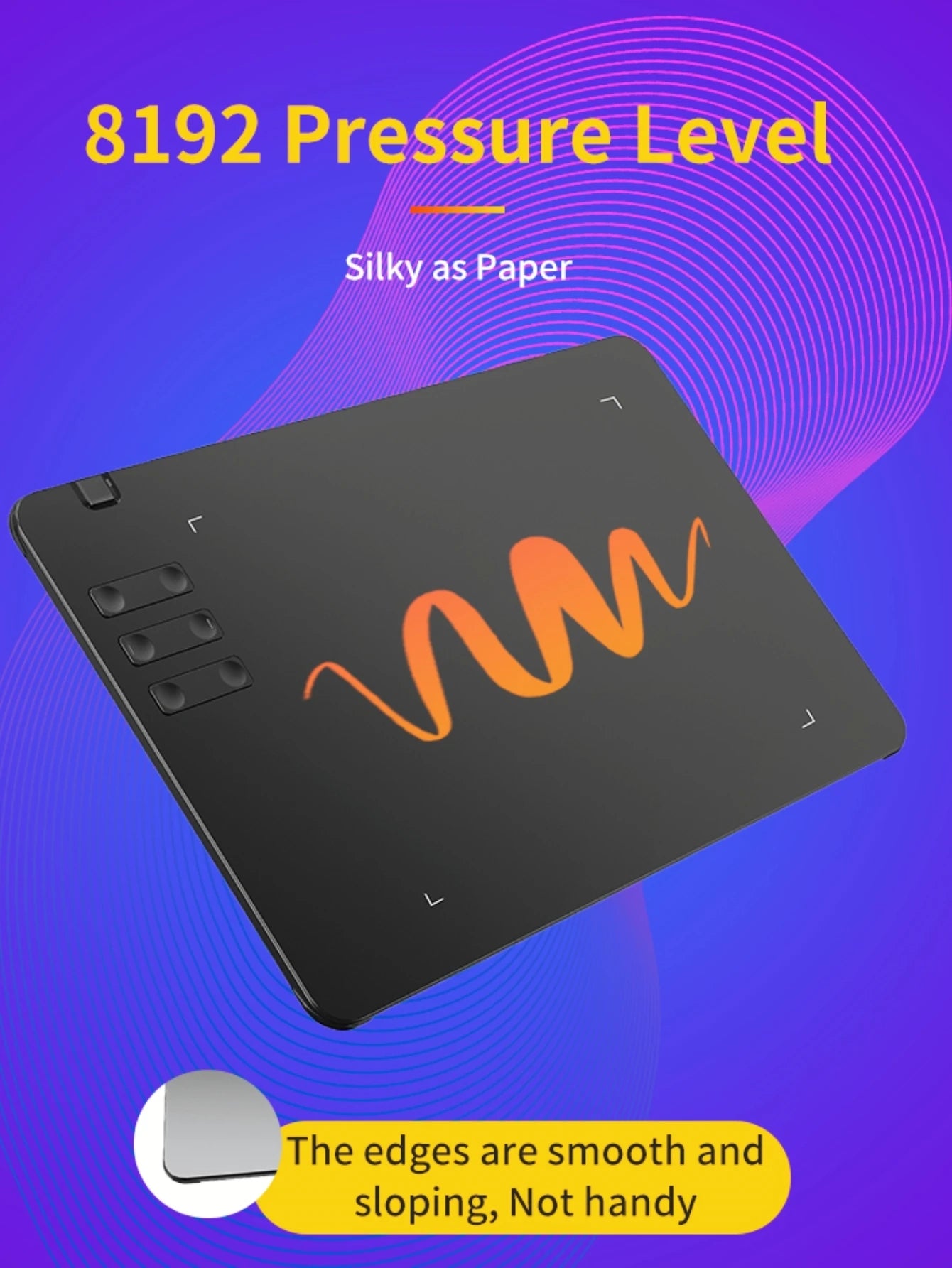 2025 Graphics Drawing Tablet Ultra-thin Art Creation Sketch Digital Tablet with Battery-free Stylus 8192 Levels Pressure