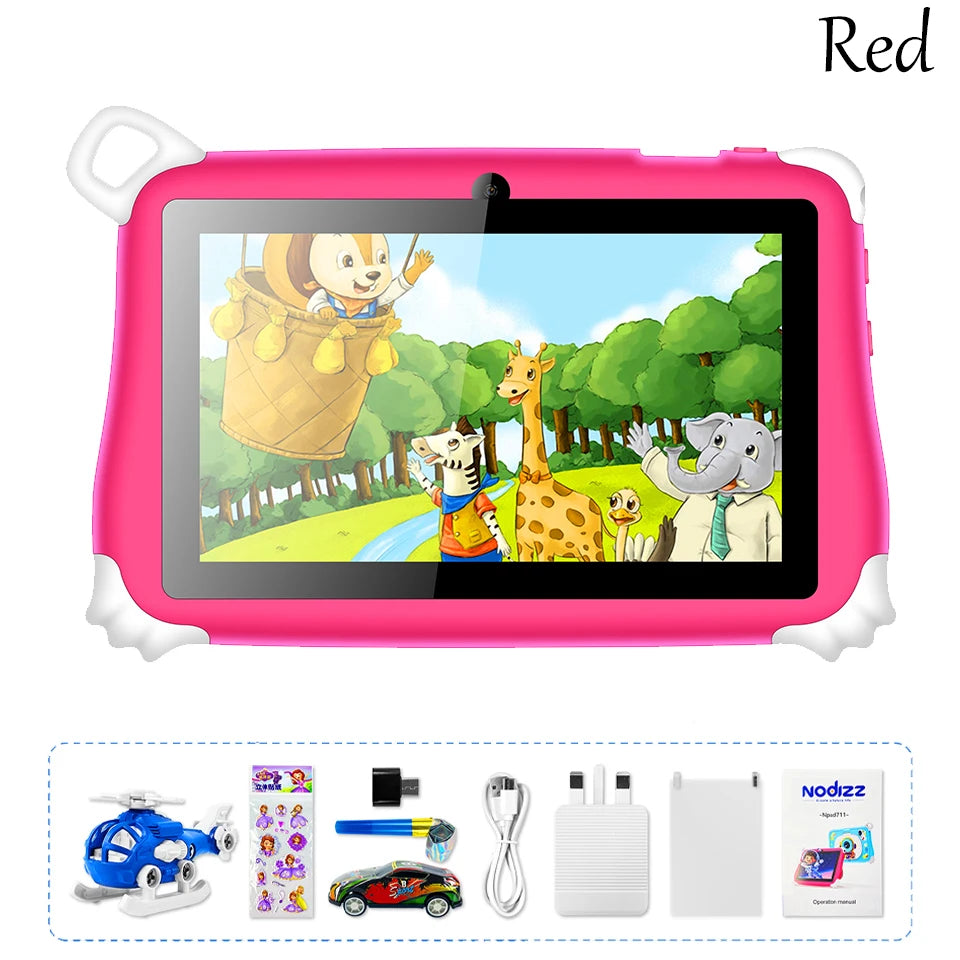 7 Inch New Kids Tablet PC 5G WiFi Quad Core 4GB RAM 128GB ROM Android 15 for Children Gifts 3200mAh Educational Learning Tablets