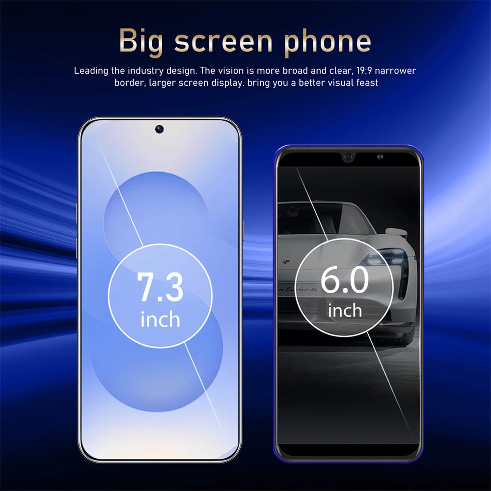 2026 NEW S26 Ultra Original 7.3HD Cheap Intelligent 5G Dual Card Dual Standby Android 14 System Global Version 7800mAh Battery