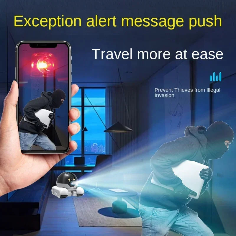 Pet Surveillance Camera | 360° Robot Camera,Baby Pet Camera, Bidirectional Dialogue,Motion Detection,Dog/Cat/Baby/Elderly