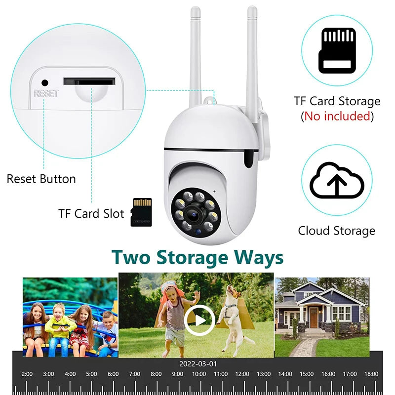 Xiaomi Wireless Security Surveillance PTZ Camera Wifi IP Outdoor 4X Zoom Cameras AI Human Tracking Two-way Audio HD Night Cam