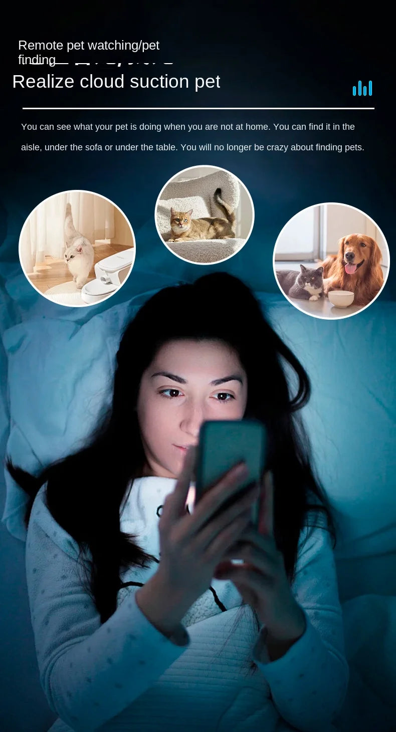 Pet Surveillance Camera | 360° Robot Camera,Baby Pet Camera, Bidirectional Dialogue,Motion Detection,Dog/Cat/Baby/Elderly