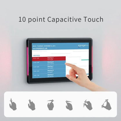 10.1inch Lcd Touch Screen Conference System Capacitive Touch Android Tablet with LED Light Bar
