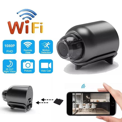 HD 1080P Mini WiFi Camera Indoor Home Security Wide Angle Small Cam Night Vision Motion Surveillance Micro Cameras Baby Monitor