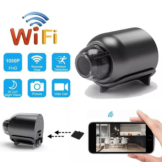 HD 1080P Mini WiFi Camera Indoor Home Security Wide Angle Small Cam Night Vision Motion Surveillance Micro Cameras Baby Monitor
