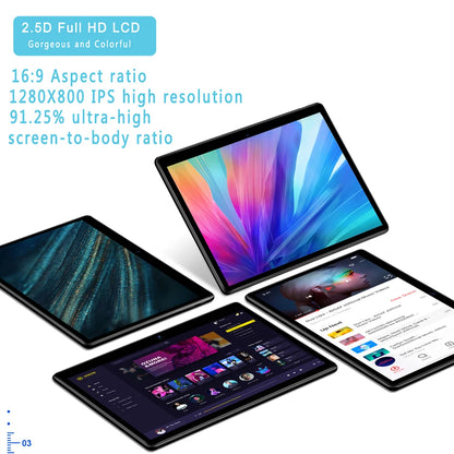 TABLET 10.1 Inch Tablet Android 11 Tablet 6GB RAM 128GB ROM 3G 4G Mobile Phone Call Octa Core 8 CPU AI Speed-up 5000mAh Battery