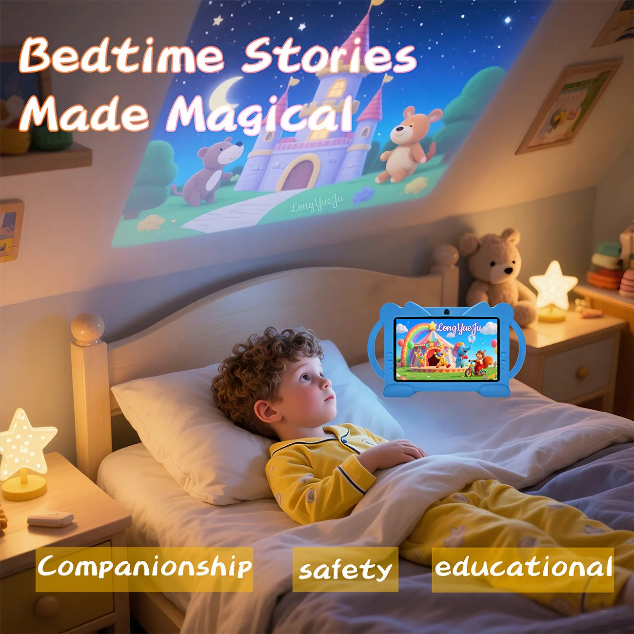 Latest generation 7-inch Android tablet, educational and entertainment all-in-one machine, equipped with IWAWA, parental control