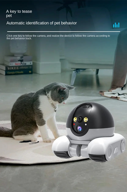 Pet Surveillance Camera | 360° Robot Camera,Baby Pet Camera, Bidirectional Dialogue,Motion Detection,Dog/Cat/Baby/Elderly