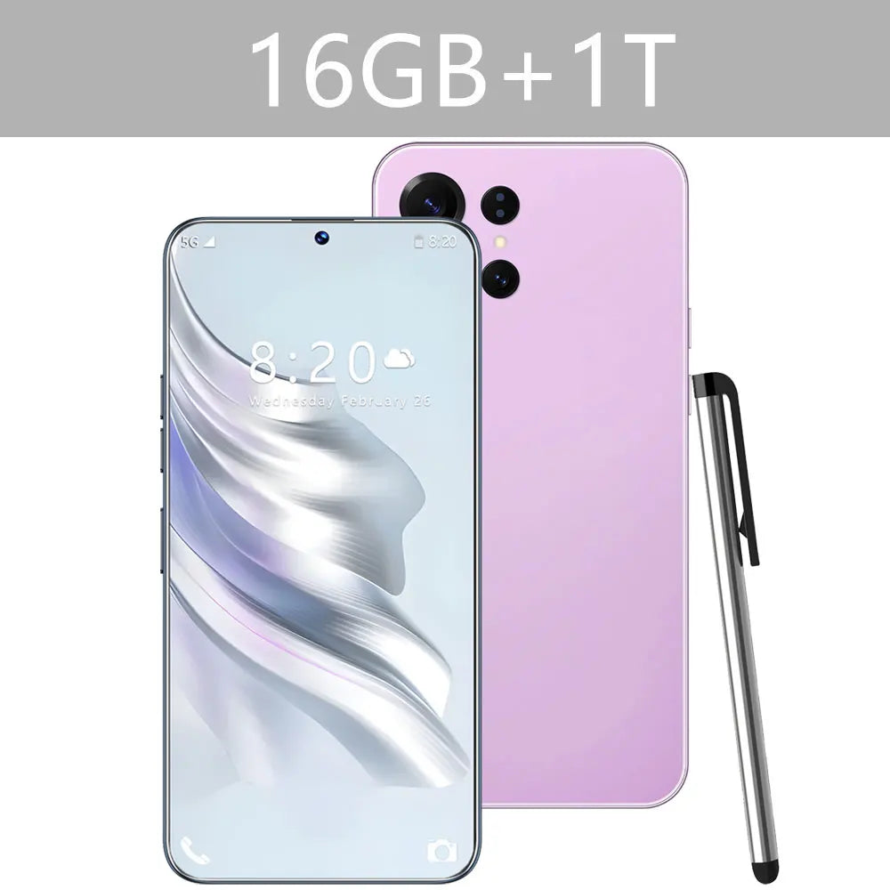 NEW S26 Ultra HOT Original 7.3inch Intelligent 5G Dual Card Dual Standby Android 14 System Cheap Global Version 7800mAh Battery