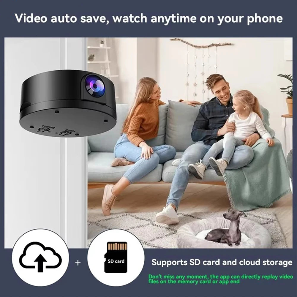 NEW Wireless Smart Surveillance Wifi Mini Camera Home Remote Monitoring High-definition Night Vision  HD Camera For Security