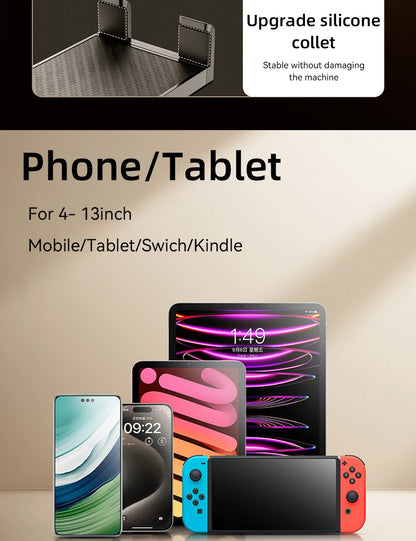 Tablet Holder iPad Desk Stand with 360° Adjustable Foldable Metal Arm Tablet Bracket for Phone Tablet or Other 4~13In Devices