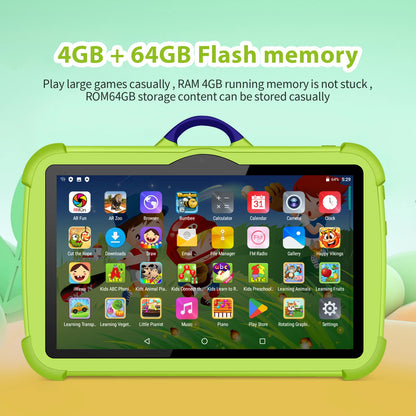 2025 New 5G WiFi 7 Inch Tablet For Children Learning Education Kids' tablets Quad Core 4GB RAM 64GB ROM Dual Cameras Android 13