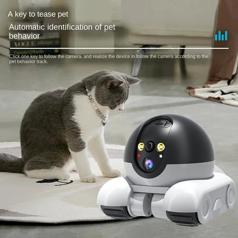 Pet Surveillance Camera | 360° Robot Camera,Baby Pet Camera, Bidirectional Dialogue,Motion Detection,Dog/Cat/Baby/Elderly