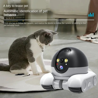 Pet Surveillance Camera | 360° Robot Camera,Baby Pet Camera, Bidirectional Dialogue,Motion Detection,Dog/Cat/Baby/Elderly