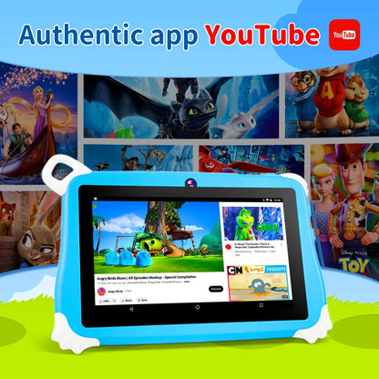 7 Inch New Kids Tablet PC 5G WiFi Quad Core 4GB RAM 128GB ROM Android 15 for Children Gifts 3200mAh Educational Learning Tablets