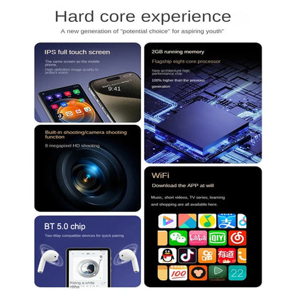 Camera Mp4 Player Bluetooth Wifi Android 16gb Touch Screen Hifi Music Voice Recorder Video Mp3 Player TF Card Speaker Free App