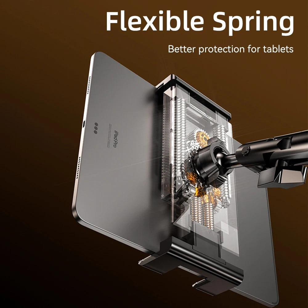 Tablet Holder iPad Desk Stand with 360° Adjustable Foldable Metal Arm Tablet Bracket for Phone Tablet or Other 4~13In Devices