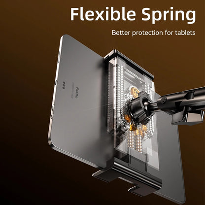 Tablet Holder iPad Desk Stand with 360° Adjustable Foldable Metal Arm Tablet Bracket for Phone Tablet or Other 4~13In Devices