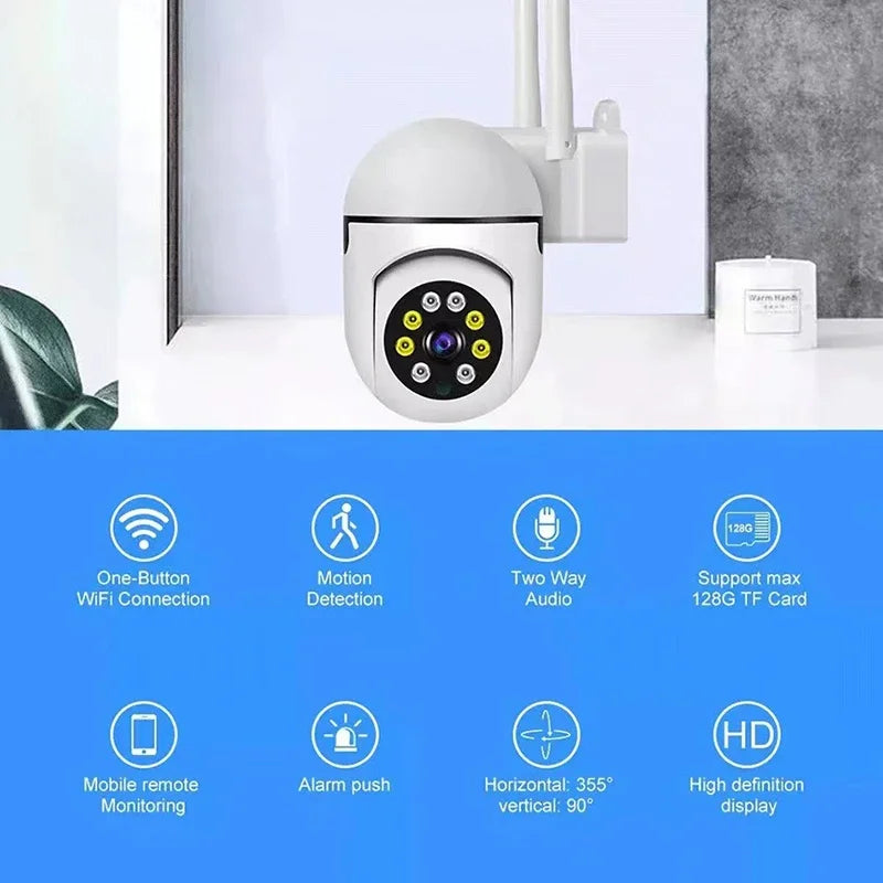 Xiaomi Wireless Security Surveillance PTZ Camera Wifi IP Outdoor 4X Zoom Cameras AI Human Tracking Two-way Audio HD Night Cam