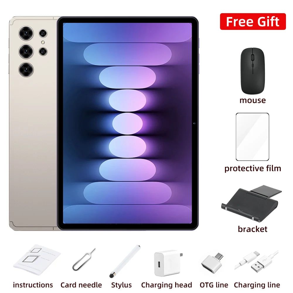 2025 NEW Pad S25 Ultra Original Global Version 10.1inch Tablet PC Android 15 Snapdragon8 22GB 2TB Dual SIM WIFI 5G GPS WIFI Kids