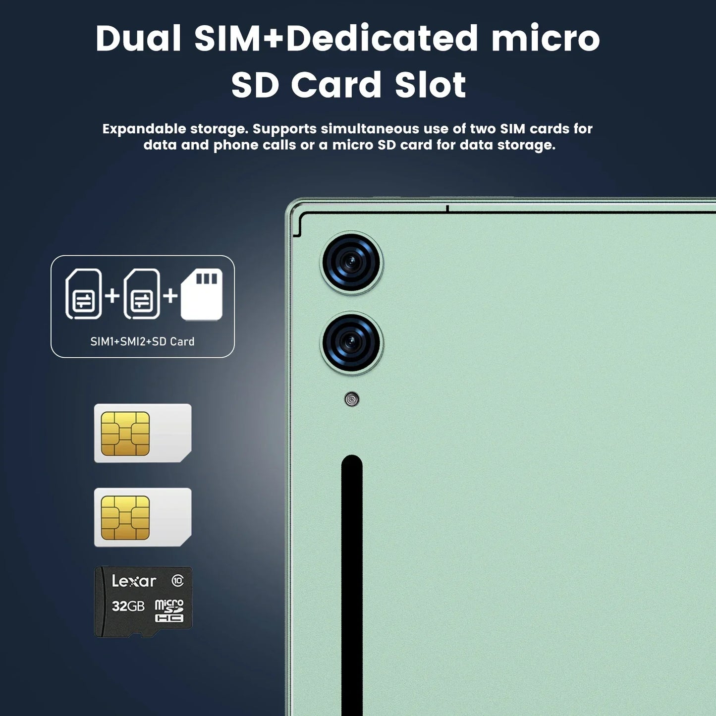 2025 NEW Original S26 Ultra 11inch Tablet Android 14 22GB+2TB 20000mAh 5G Dual SIM Bluetooth WiFi HD 4K Screen Tablet PC Wifi7