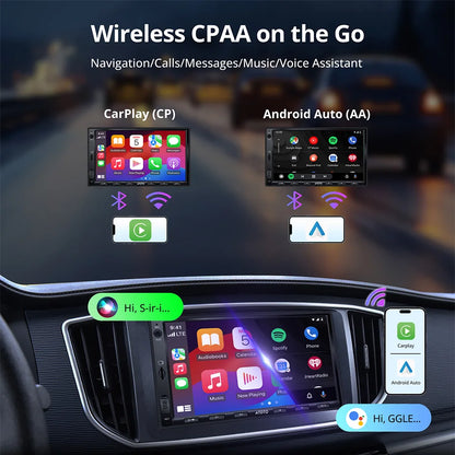 ATOTO Android Double 2 Din Car Stereo 7 inch Automotive Multimedia Player Radio Android Auto Carplay Screen Navigation 2Din A5L