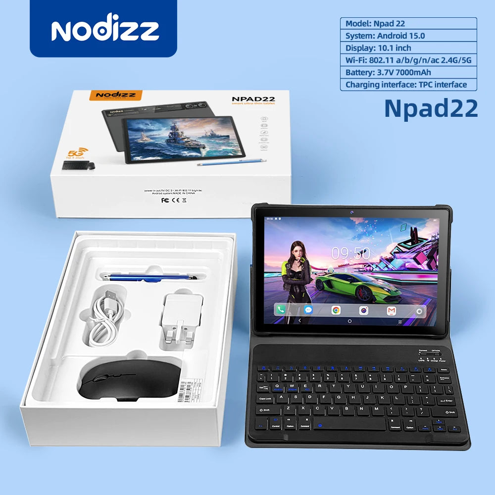 Tablet Computer 10.1 inches Android 15 (RAM12GB+ROM512GB) HD Dual Card Tablet Computer Learning Office Entertainment For Xiaomi