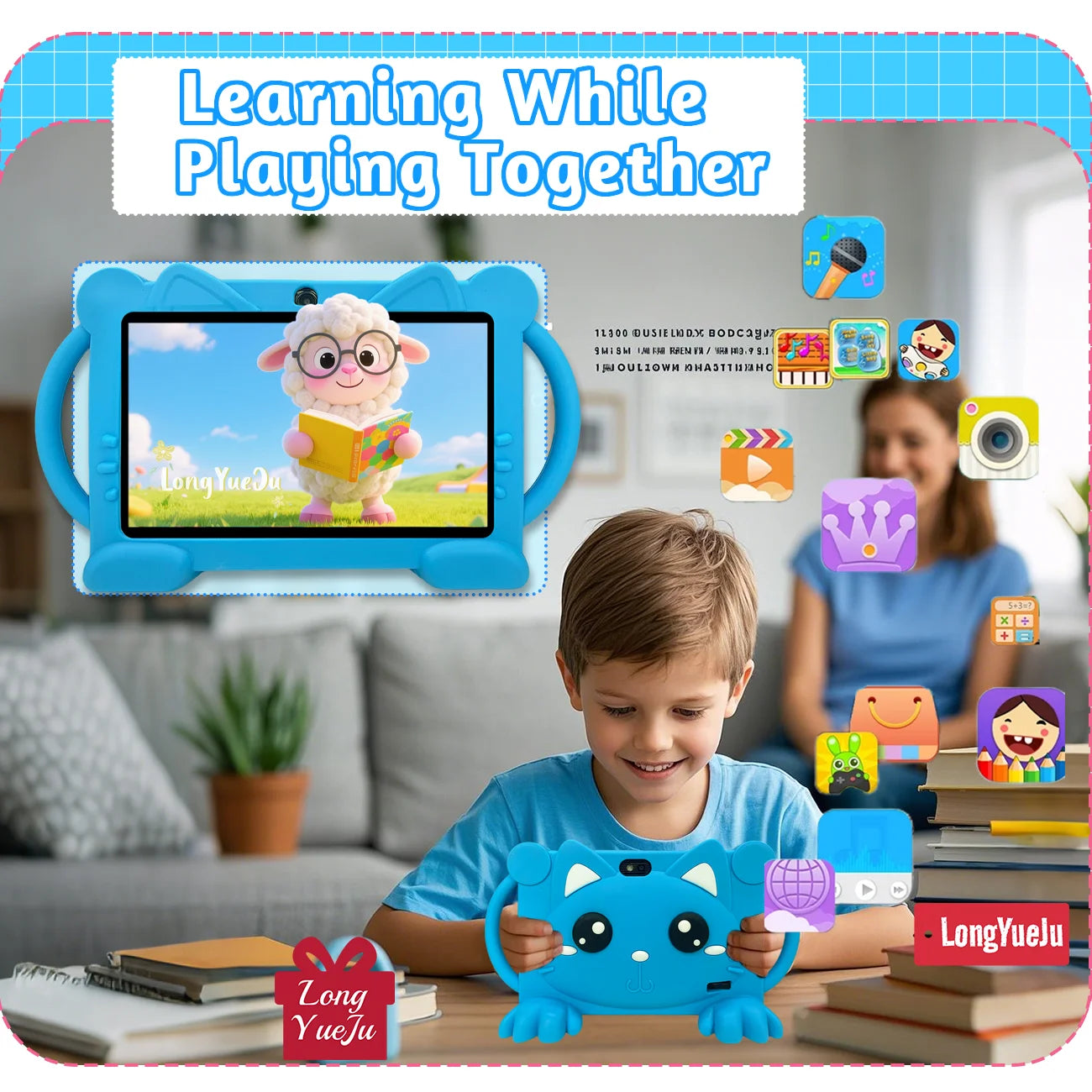 Latest generation 7-inch Android tablet, educational and entertainment all-in-one machine, equipped with IWAWA, parental control