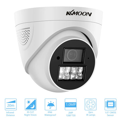 720P Analog Security Camera Surveillance CCTV Camera Outdoor Weatherproof,Infrared Night Vision,Motion Detection for Analog DVR