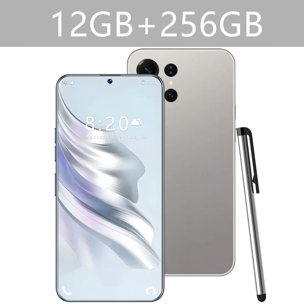 NEW S26 Ultra HOT Original 7.3inch Intelligent 5G Dual Card Dual Standby Android 14 System Cheap Global Version 7800mAh Battery