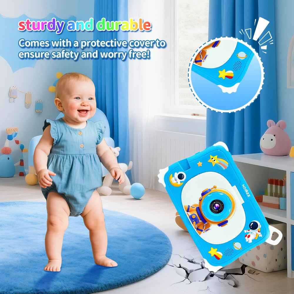 7 Inch New Kids Tablet PC 5G WiFi Quad Core 4GB RAM 128GB ROM Android 15 for Children Gifts 3200mAh Educational Learning Tablets